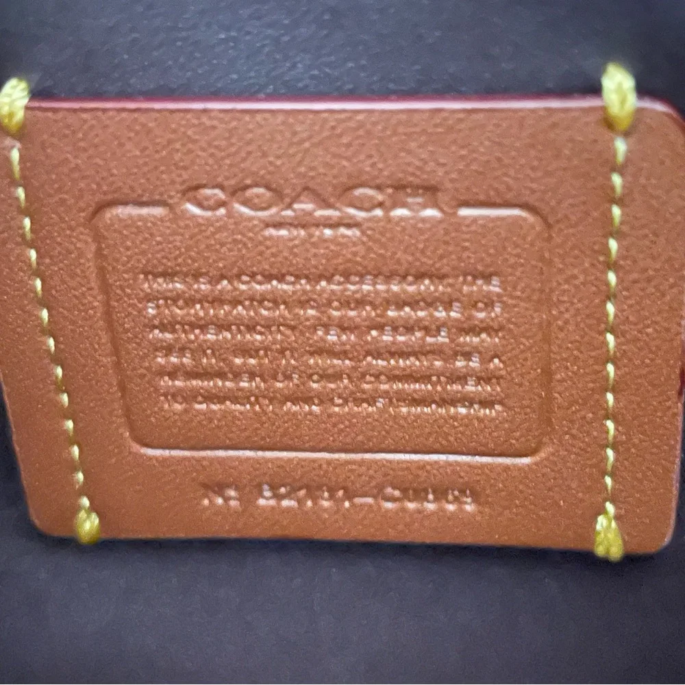 Coach “Tabby” Leather Clutch Bag with Chain Strap - Picture 8 of 8